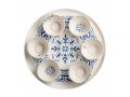 Israel Museum Blue and White Flower Passover Seder Plate