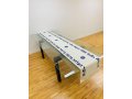 Ivory-Colored Table Runner with Hebrew Blessing Words and Mandala Design - Blue