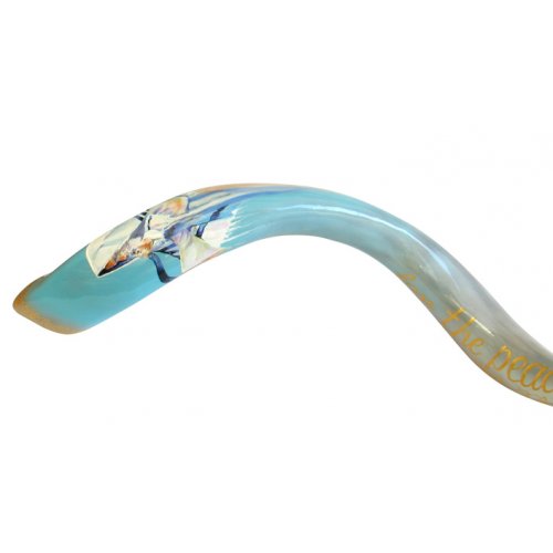 Jerusalem Hand Painted Yemenite Shofar