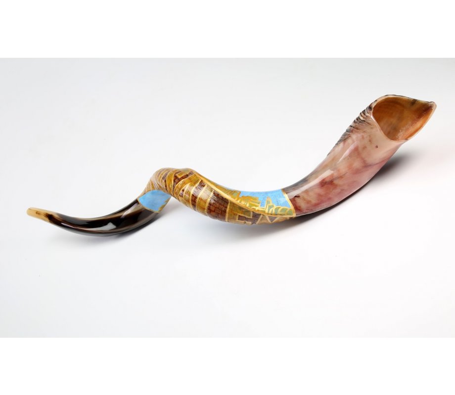 Jerusalem Hand Painted Yemenite Shofar