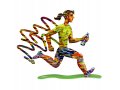 Jogger Woman Free Standing Double Sided Runner Sculpture - David Gerstein