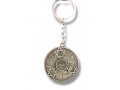 Key Chain, Spinner with Revolving Star of David and Travelers Prayer Words on Reverse