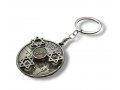 Key Chain, Spinner with Revolving Star of David and Travelers Prayer Words on Reverse