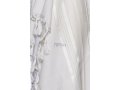 LaMenatzeach Wool Tallit Non Slip Prayer Shawl - White and Silver Stripes