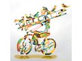Ladder Man Free Standing Double Sided Bicycle Sculpture - David Gerstein