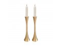 Large Matte Brass Candlesticks - Yair Emanuel