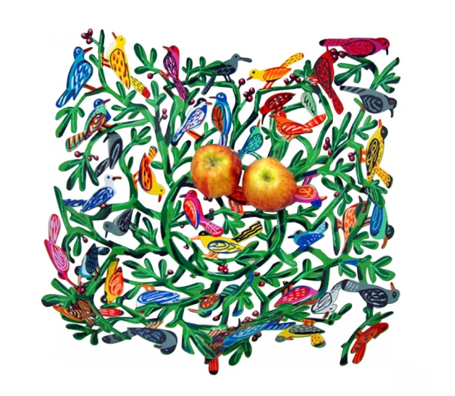 Laser Cut Fruit Bowl or Wall Decoration - Birds of the World by David Gerstein