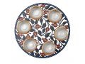 Laser Cut Seder Plate Colorful Pomegranates - Glass Bowls by Dorit Judaica