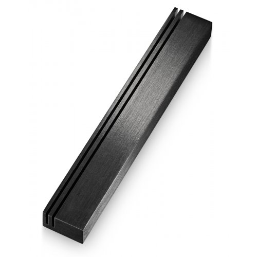 Laser Cut Vertical Tracks Mezuzah Case, Black - Adi Sidler