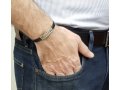 Leather Men Bracelet with Sterling Silver Hebrew Ani Ledodi Vedodi Li Prayer - Studio Golan