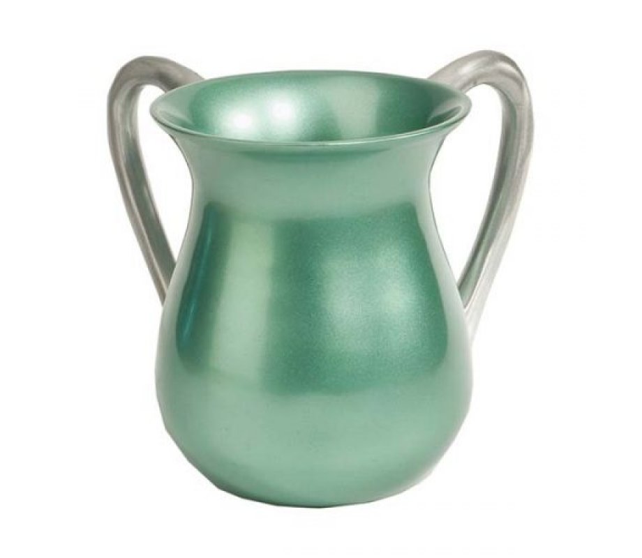 Light Green Anodized Aluminum Classic Netilat Yadayim Wash Cup - Yair Emanuel