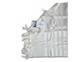 Lightweight Non-slip Wool Tallit Prayer Shawl, Barak from Talitania - White Stripes