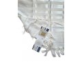 Lightweight Non-slip Wool Tallit Prayer Shawl, Barak from Talitania - White Stripes