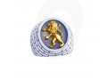 Lion of Judah Ring Men Ring Jerusalem 9k Gold and 925 Silver by Yoels