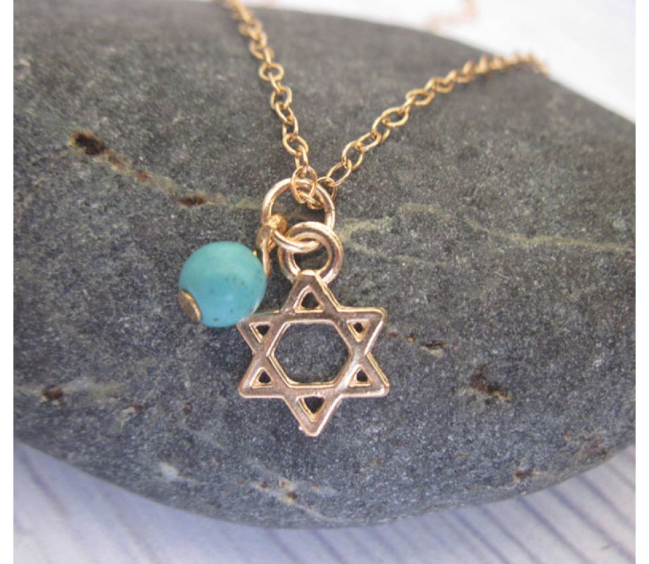 Lovin' Israel Necklace GoldFilled Star of David Pendant