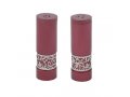 Maroon Aluminum Salt and Pepper Set with Pomegranate Band - Yair Emanuel