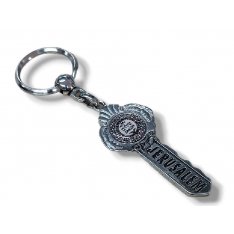 Metal Key Ring in Shape of Key - Shalom