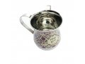 Metal Netilat Yadayim Wash Cup, Colorful Geometric Design - Yair Emanuel