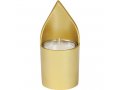 Metal Yahrzeit Memorial Candle Holder, Flame Shaped - Yair Emanuel