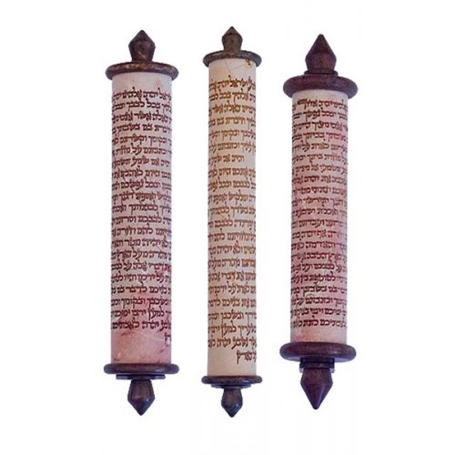 Mezuzah Case, Shama Prayer Words Etched on Stone in Various Lengths - Agayof