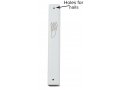 Mezuzah Case of White Wood with Gold Shin Outline