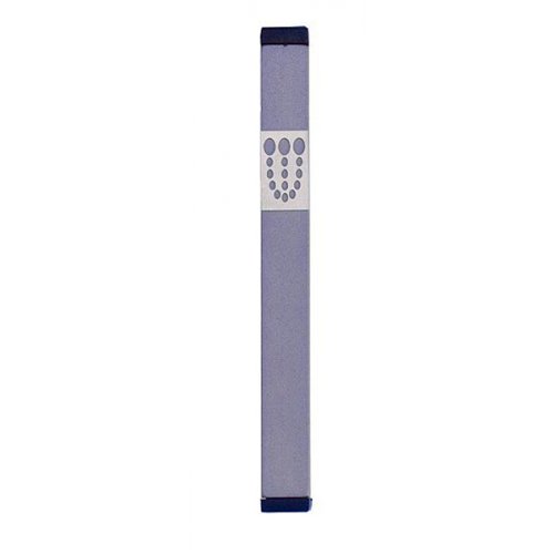 Mezuzah Case with Bubbly Dots Shin, Light Colors at 5 Inches Height - Agayof