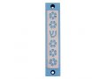 Mezuzah Case with Five Flowers and Shin in Light Colors, 4 Inches Height - Agayof