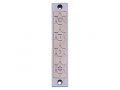 Mezuzah Case with Four Stars of David, in Light Colors at 4 Inches Height - Agayof