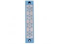 Mezuzah Case with Four Stars of David, in Light Colors at 4 Inches Height - Agayof