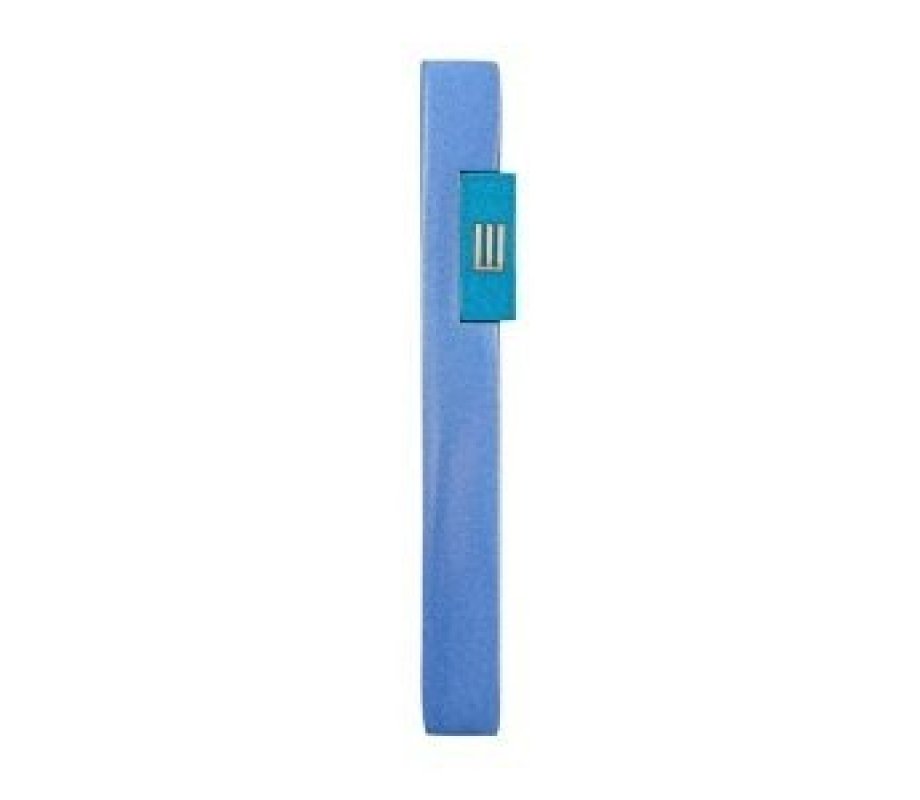 Mezuzah Case with Shin Letter in Rectangle Pop Out, Blue - Yair Emanuel
