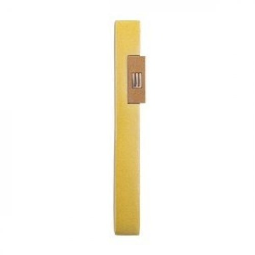 Mezuzah Case with Shin Letter in Rectangle Pop Out, Gold - Yair Emanuel