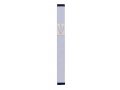 Mezuzah Case with Shin of Three Leaves, Light Colors at 5 Inches Height - Agayof