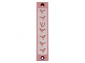 Mezuzah Case with Six Doves and Shin, In Light Colors, 4 Inches Height - Agayof