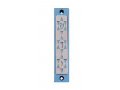 Mezuzah Case with Three Stars of David in Light Colors, 4 Inches Height - Agayof