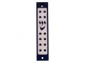 Mezuzah Case with Twelves Stars of David in Dark Colors, 4 Inches Height - Agayof