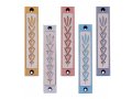 Mezuzah Case with Wheat Image in Light Colors at 4 Inches - Agayof