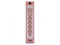 Mezuzah Case with Wheat Image in Light Colors at 4 Inches - Agayof