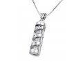 Mezuzah Necklace Pendant Spiral Hebrew Shema Yisrael in Sterling Silver