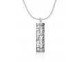 Mezuzah Pendant in Silver by Golan