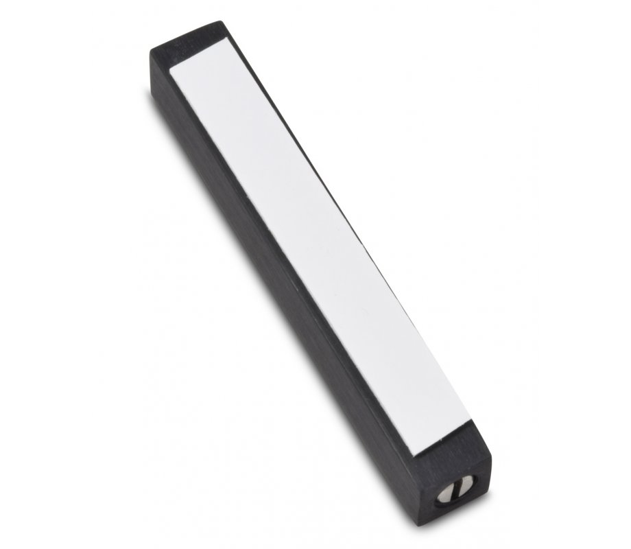 Mini Mezuzah Case with Decorative Shema Words, Black - Adi Sidler