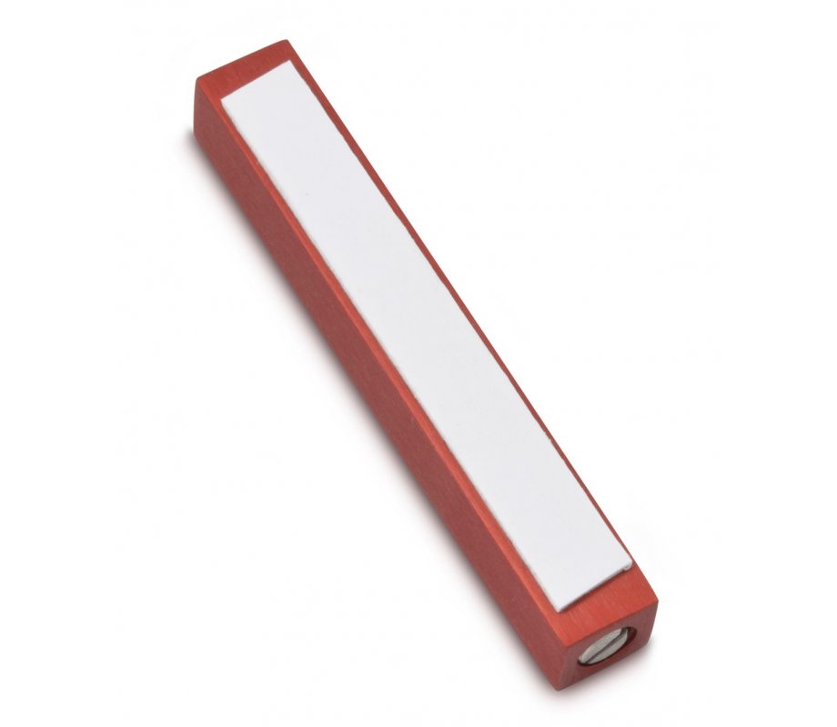 Mini Mezuzah Case with Decorative Shema Words, Red - Adi Sidler
