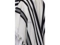 Modim Classic Wool Tallit - Black Stripes
