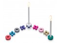 Multicolor Tic Tac Toe Hanukkah Menorah - Laura Cowan