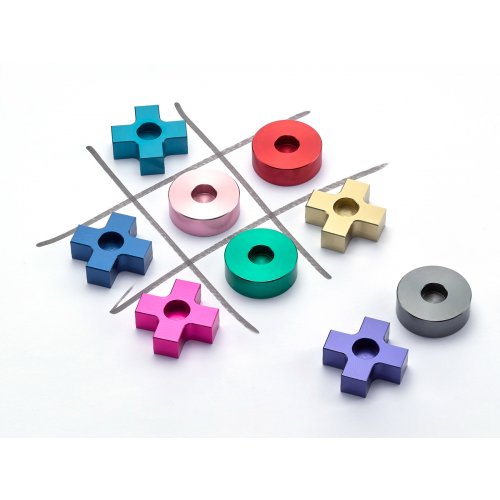 Multicolor Tic Tac Toe Hanukkah Menorah - Laura Cowan