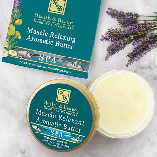 Muscle Relaxing Aromatic Butter Enriched with Oils and Dead Sea Minerals  H&B