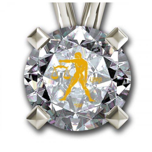 Nano Jewelry Libra Zodiac Pendant