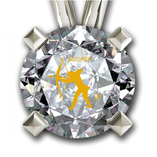 Nano Jewelry Sagittarius Zodiac Pendant