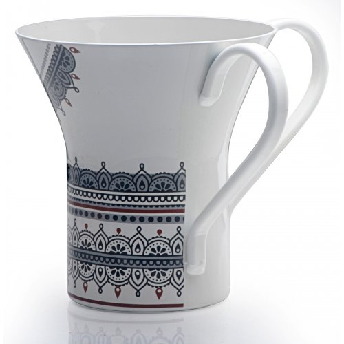 Natla Netilat Yadayim Wash Cup with Colorful Oriental Design - Dorit Judaica