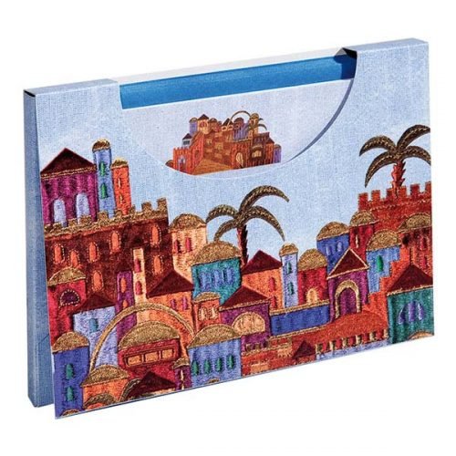Notelets and Matching Envelopes in Folder, Colorful Jerusalem - Yair Emanuel