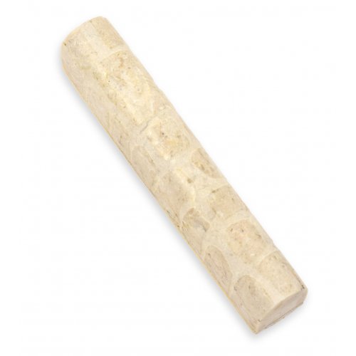 Off-White Mezuzah Case from Jerusalem Stone - 4.3